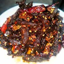 Spicy dry beef jerky