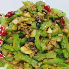 Dry fried bitter melon