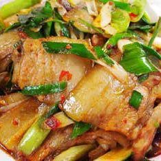 Double cooked pork belly