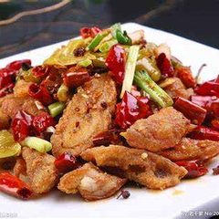 Deep fried pig intestines